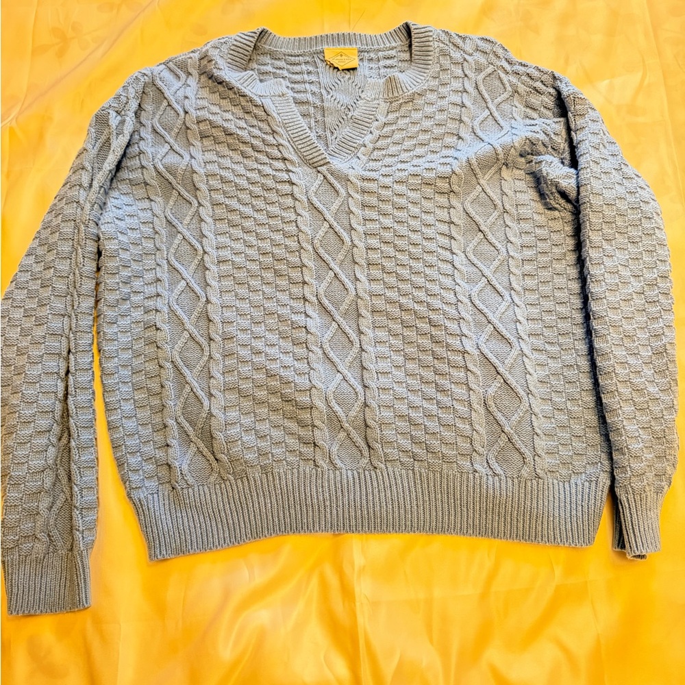 Cable Knit Sweater – Blue | Size L